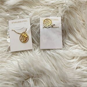 Virgo ♍️ symbol stainless steel necklaces